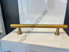 Prag Metal Kulp 128-160mm Mat Altın Dolap Kapak Çekmece Komidin Tv Ünite Modern Mobilya Kulbu