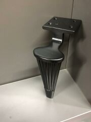 Castor Metal Ayak 16cm Mat Siyah Koltuk Kanepe Dolap Tv Ünite Modern Mobilya Ayağı