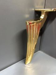 Regulus Metal Ayak 16-25cm Altın Renk Koltuk Kanepe Dolap Tv Ünite Modern Mobilya Ayağı Gold