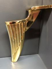 Regulus Metal Ayak 16-25cm Altın Renk Koltuk Kanepe Dolap Tv Ünite Modern Mobilya Ayağı Gold