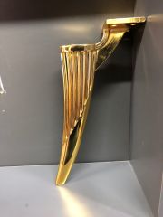 Regulus Metal Ayak 16-25cm Altın Renk Koltuk Kanepe Dolap Tv Ünite Modern Mobilya Ayağı Gold