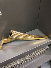 Regulus Metal Ayak 16-25cm Altın Renk Koltuk Kanepe Dolap Tv Ünite Modern Mobilya Ayağı Gold