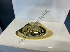 Stone Metal Kulp 64mm Altın Modern Mobilya Kulbu Dolap Çekmece Kapak Tv Ünite Komidin Şifonyer