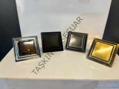 Piramit Metal Düğme Kulp Antik Sarı - Krom - Altın - Mat Siyah - Antik Gümüş - Bronz - Antik Bakır Modern Mobilya Kulbu Dolap Çekmece Kapak Tv Ünite Komidin Şifonyer Tek Delikli