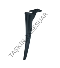 Regulus Metal Ayak 16-21-25cm Mat Siyah Koltuk Kanepe Dolap Tv Ünite Modern Mobilya Ayağı Puf