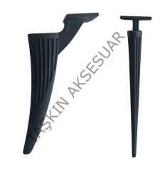Regulus Metal Ayak 16-21-25cm Mat Siyah Koltuk Kanepe Dolap Tv Ünite Modern Mobilya Ayağı Puf