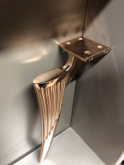 Regulus Metal Ayak 25cm Bronz Renk Koltuk Kanepe Dolap Tv Ünite Modern Mobilya Ayağı Puf