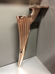 Regulus Metal Ayak 25cm Bronz Renk Koltuk Kanepe Dolap Tv Ünite Modern Mobilya Ayağı Puf