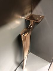 Regulus Metal Ayak 25cm Bronz Renk Koltuk Kanepe Dolap Tv Ünite Modern Mobilya Ayağı Puf