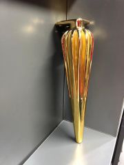 Sirius Metal Ayak 25cm Altın Renk Koltuk Kanepe Dolap Tv Ünite Modern Mobilya Ayağı Puf