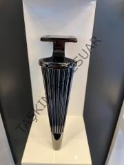 Castor Metal Ayak 16-21cm Füme Koltuk Kanepe Dolap Tv Ünite Modern Mobilya Ayağı