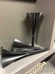 Pollux Metal Ayak 16-21-25cm Mat Siyah Koltuk Kanepe Dolap Tv Ünite Modern Mobilya Ayağı Puf