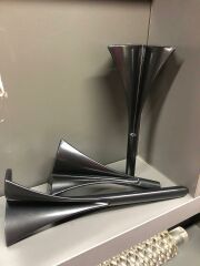 Pollux Metal Ayak 16-21-25cm Mat Siyah Koltuk Kanepe Dolap Tv Ünite Modern Mobilya Ayağı Puf