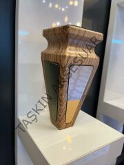 Nova Sert Plastik Ayak 15cm Ahşap+Bronz Renk Koltuk Kanepe Dolap Tv Ünite Modern Mobilya Ayağı Puf Komidin Kitaplık Şifonyer Kiyaplık Berjer