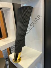 Suit Sert Plastik Ayak 23 Cm Füme+Altın Renk Koltuk Ayağı Tv Ünite Modern Mobilya Dolap Komidin