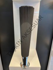 Suit Sert Plastik Ayak 23 Cm Füme+Krom Renk Koltuk Ayağı Tv Ünite Modern Mobilya Dolap Komidin