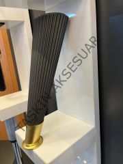 Suit Sert Plastik Ayak 23 Cm Füme+Mat Altın Renk Koltuk Ayağı Tv Ünite Modern Mobilya Dolap Komidin
