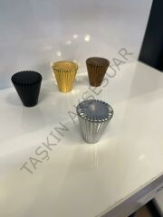 Tırtıklı Metal Düğme Kulp Altın Krom Mat Siyah Bronz Dolap Kapak Modern Çekmece Gold Gümüş Mobilya Kulbu Tv Ünite Komidin