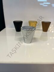 Tırtıklı Metal Düğme Kulp Altın Krom Mat Siyah Bronz Dolap Kapak Modern Çekmece Gold Gümüş Mobilya Kulbu Tv Ünite Komidin