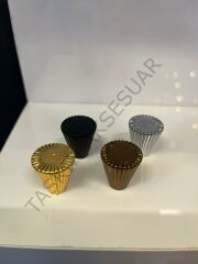 Tırtıklı Metal Düğme Kulp Altın Krom Mat Siyah Bronz Dolap Kapak Modern Çekmece Gold Gümüş Mobilya Kulbu Tv Ünite Komidin