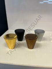 Tırtıklı Metal Düğme Kulp Altın Krom Mat Siyah Bronz Dolap Kapak Modern Çekmece Gold Gümüş Mobilya Kulbu Tv Ünite Komidin