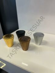 Tırtıklı Metal Düğme Kulp Altın Krom Mat Siyah Bronz Dolap Kapak Modern Çekmece Gold Gümüş Mobilya Kulbu Tv Ünite Komidin