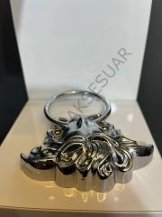 Medusa Kafası Metal Kulp Krom Mobilya Sandalye Dekoratif Baza Süs Gümüş Çekmece Dolap Kapak Tv Ünite Kulbu Yatak Baza Başlık
