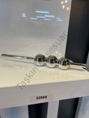Petra Düz Metal Kulp 32-128mm Krom Dolap Kapak Çekmece Komidin Tv Ünite Modern Gümüş Mobilya Kulbu
