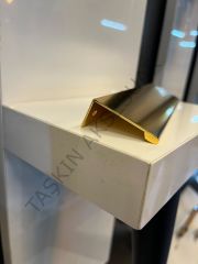 Melis Metal Kulp 64-128-160-192mm Altın Dolap Kapak Modern Çekmece Tv Ünite Konsol Komidin Gold Mobilya Kulbu