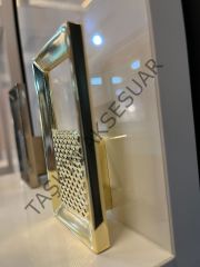 Payas Metal Kulp 32-64mm Altın Dolap Kapak Modern Çekmece Tv Ünite Konsol Komidin Şifonyer Mobilya Gold