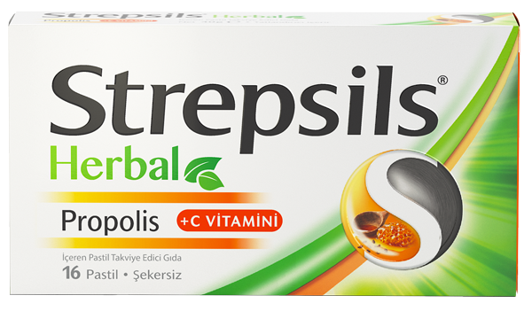 Strepsi̇ls Herbal Propoli̇s Boğaz Pasti̇li̇ 16 Adet
