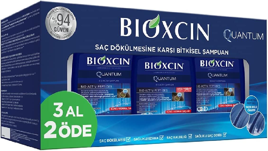 Bioxcin Quantum Yağlı Saçlar 300 ml 3 Al 2 Öde Şampuan