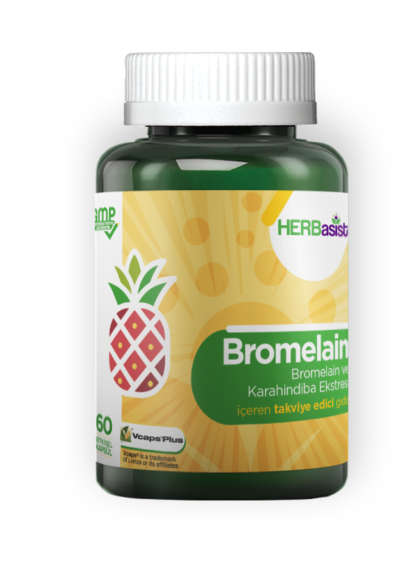 Herbasist Bromelain 60 Kapsül