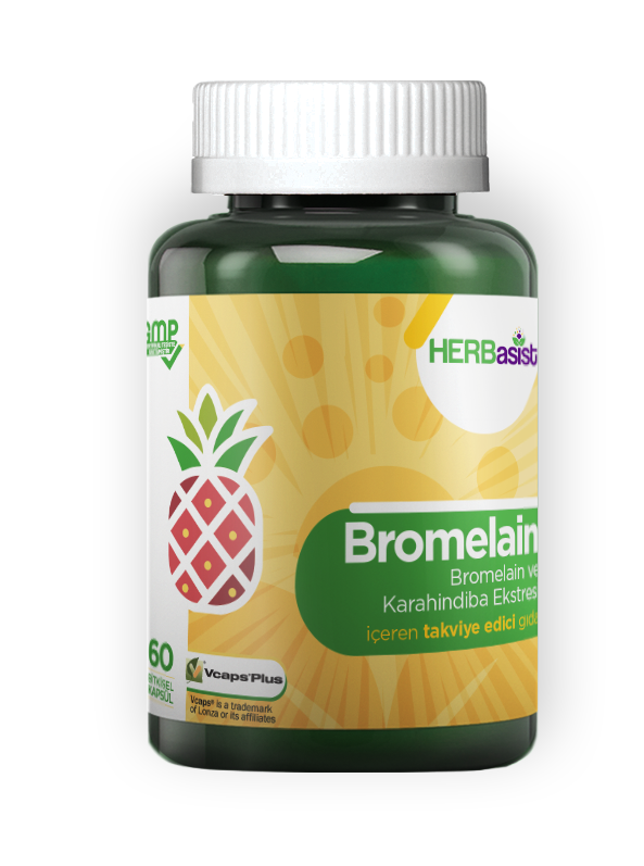 Herbasist Bromelain 60 Kapsül