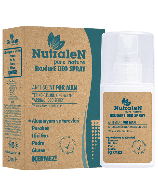 Nutralen Exudare Anti Scent Erkek Sprey Deodorant 50 ml