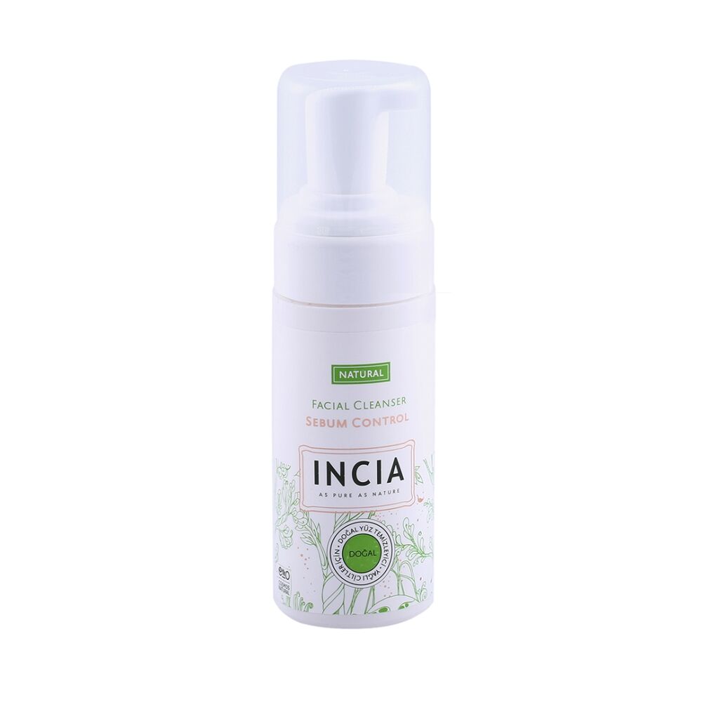 Incia Yağlı Ciltler İçin 125 ml Doğal Yüz Temizleyici Köpük