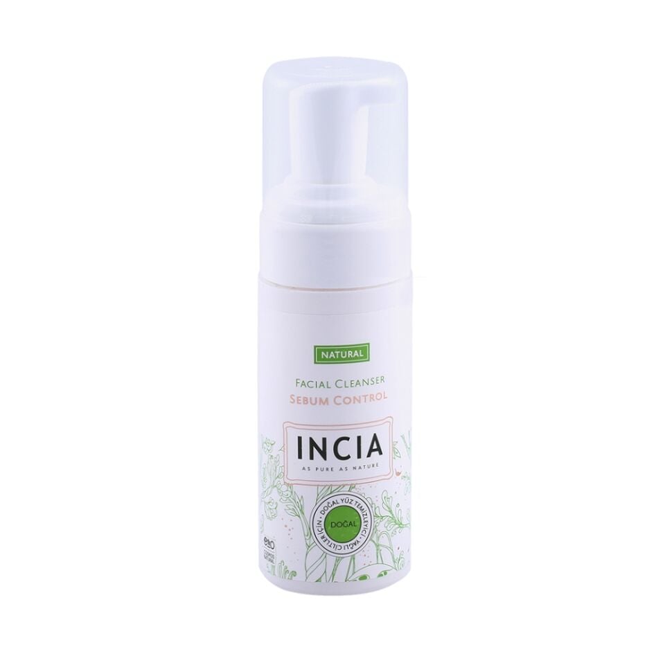 Incia Yağlı Ciltler İçin 125 ml Doğal Yüz Temizleyici Köpük