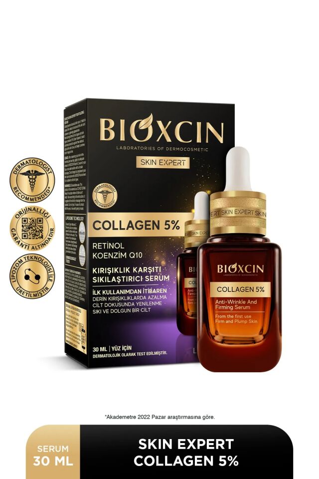 Bioxcin Skin Expert Collagen %5 Kırışıklık Karşıtı Sıkılaştırıcı Serum 30 ml.