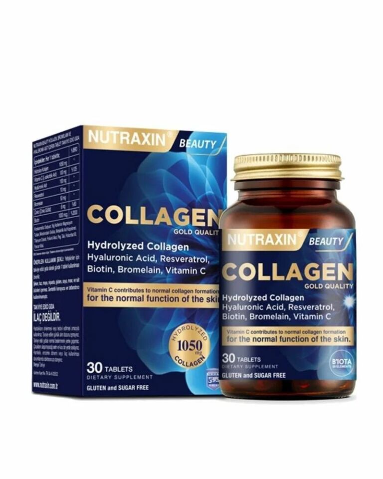 Nutraxin Beauty Collagen Gold Quality Hidrolize Kolajen Takviye Edici Gıda 30 Tablet