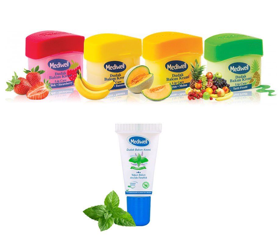 Mediwell Dudak Bakım Kremi - Çilek Aromalı 5 gr