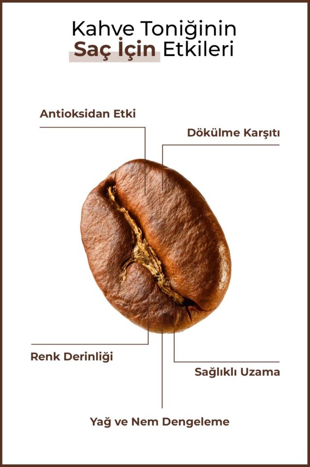 ENZYM COSMETICS Doğal Kahve Toniği Saç (dökülme karşıtı, onarıcı) ve Cilt Bakımı (ton eşitleme, antioksidan) 200 ml