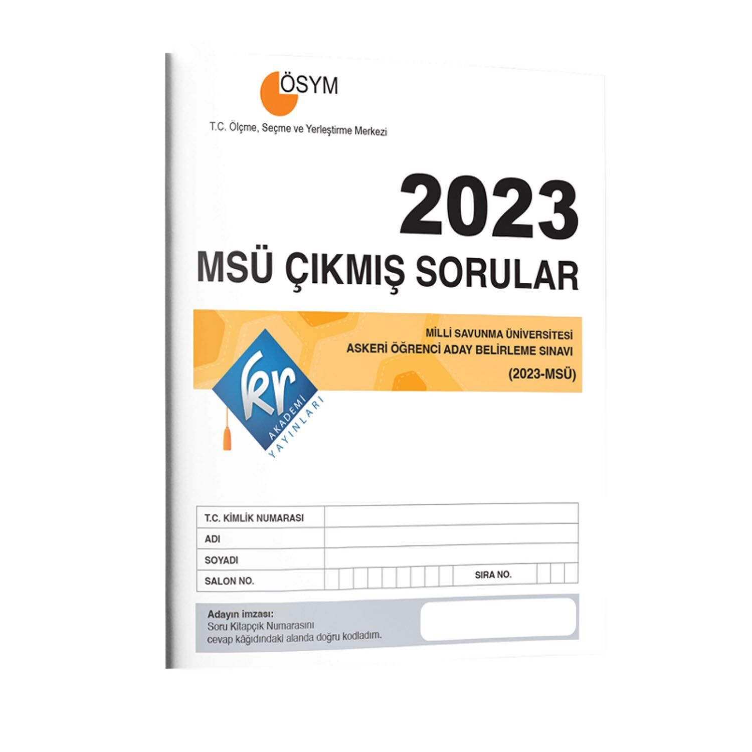 KR Akademi 2023 MSÜ Çıkmış Sorular Tıpkı Basım Kitapçığı