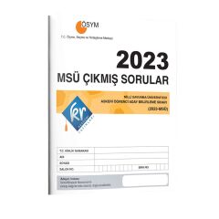 KR Akademi 2023 MSÜ Çıkmış Sorular Tıpkı Basım Kitapçığı
