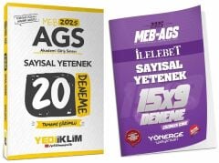 Yediiklim + Yönerge 2025 MEB-AGS Sayısal Yetenek 20+9 Deneme 2 li Set Yediiklim + Yönerge Yayınları