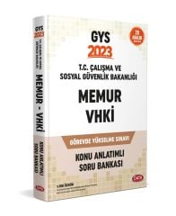 Data Yayınları 2023 GYS Çalışma ve Sosyal Güvenlik Bakanlığı Şef Memur ve VHKİ Konu Anlatımlı Soru Bankası