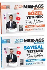 İndeks Akademi 2025 MEB-AGS Akademisi Sözel+Sayısal Yetenek Ders Notları 2 li Set