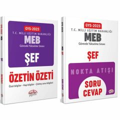 Editör Yayınevi 2023 MEB GYS Şef Soru Cevap ve Özetin Özeti 2 Kitap