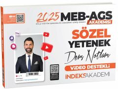 İndeks Akademi 2025 MEB-AGS Akademisi Sözel Yetenek Video Ders Notları