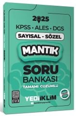 Yediiklim 2025 KPSS ALES DGS Sayısal Sözel Mantık Soru Bankası Çözümlü Yediiklim Yayınları