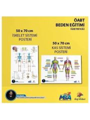 Dizgi Kitap ÖABT Beden Eğitimi Öğretmenliği İskelet Sistemi ve Kas Sistemi 2 li Poster